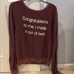 Wildfox Burgundy Sweatshirt